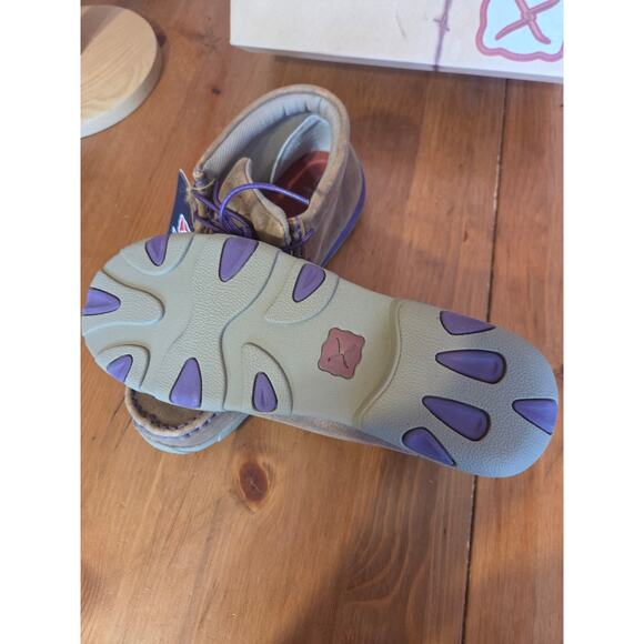 Twisted X Womens Chukka Driving Moccasins Size 11 In Bomber Brown Leather NWT!!! - Picture 6 of 8